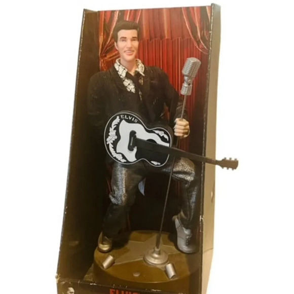 Elvis Presley Santas Best Musical Animation Figure Dancing All Shook Up Town - Picture 6 of 10